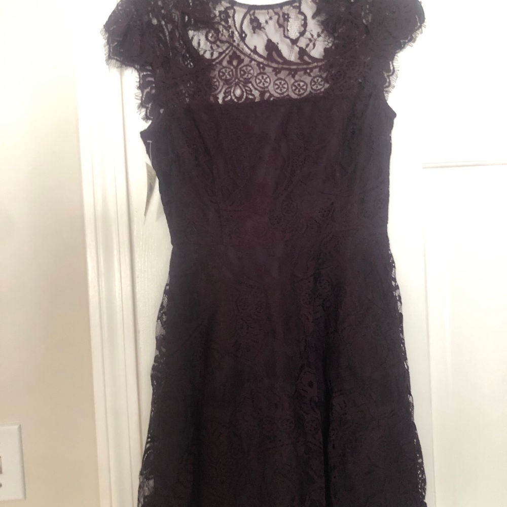 Nordstrom Purple Sleeveless A-line Midi Dress for Cocktail